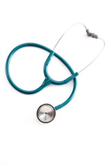 Close-Up Of Stethoscope On White Background