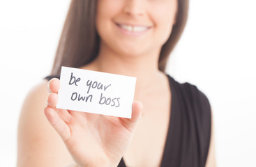 Be your own boss!