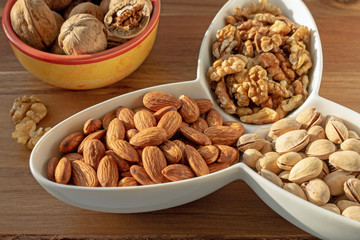 assorted healthy and delicious nuts