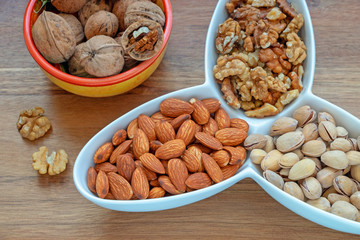 assorted healthy and delicious nuts