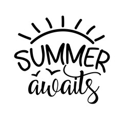 Obraz premium Summer Awaits Beach party decor