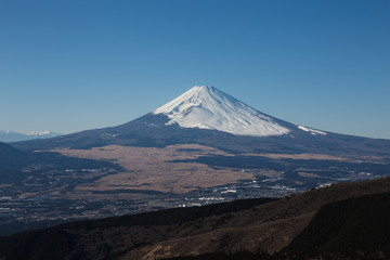 Fototapeta premium 伊東市と富士山