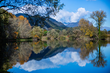 Landscape of Adda river
