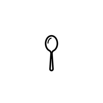 Measuring tablespoon or teaspoon icon. Clipart image isolated on white background