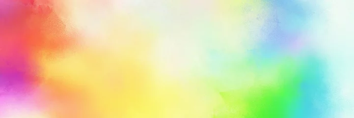Foto op Plexiglas colorful vibrant old horizontal header with tea green, beige and pale violet red color © Eigens