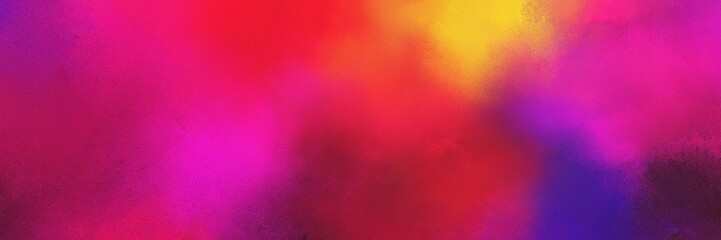 colorful vibrant decorative horizontal design background  with moderate pink, medium violet red and pastel orange color