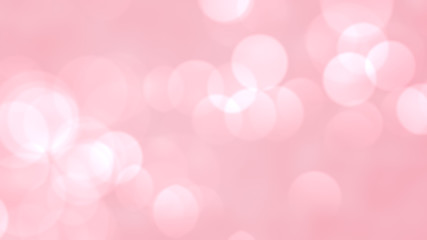 pink bokeh blur abstract background. Valentines day background greeting card. Happy Valentine's Day resolution concept. - obrazy, fototapety, plakaty