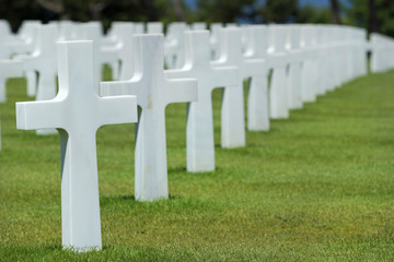 Obraz premium American cemetery At Colleville Sur Mer, France