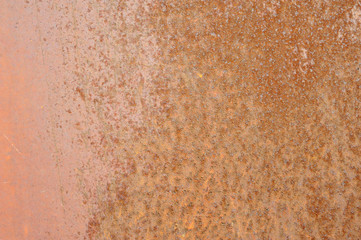 Rusty metal door. Rusty metal texture. Corrosion.