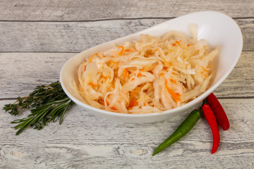 Pickled cabbage - sauerkraut