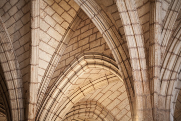 Classic Gothic arched vault structure