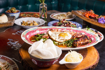 Restaurant Food on Table