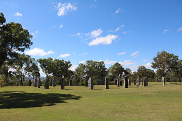Australian Standing Stones in Glen Innes Highlands, Australia