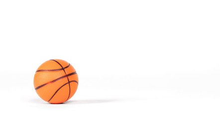 Miniature basket ball isolated