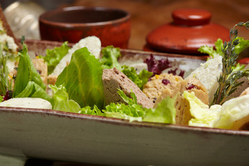 appetizer on the catering table