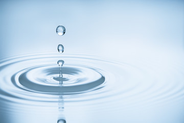 water bubbles in blue