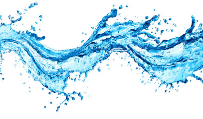 Obraz na płótnie Canvas blue water splash isolated