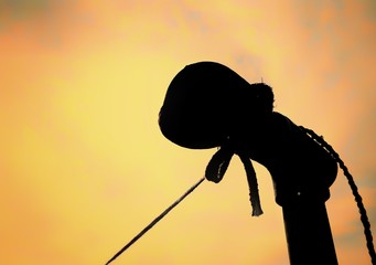 silhouette of photographer