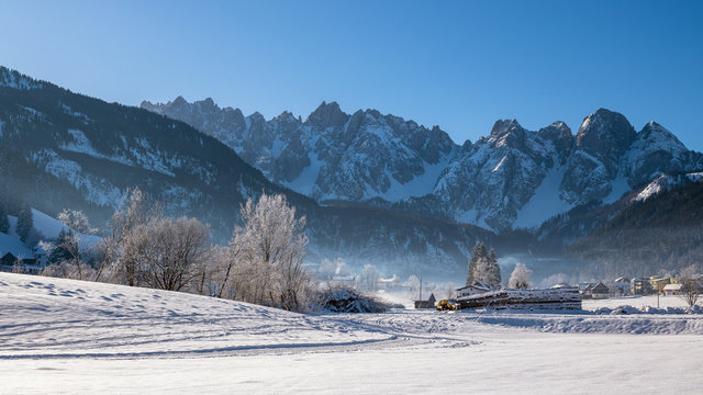 Blick von Gosau auf den Gosaukamm, Ober&ouml;sterreich