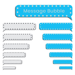 Obraz premium Empty bubble message template for smartphones