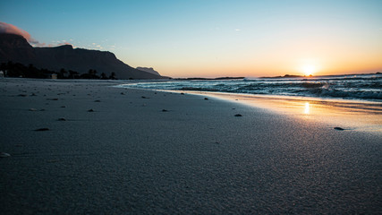 sunset on the beach