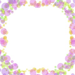 frame with bokeh light pattern illustration