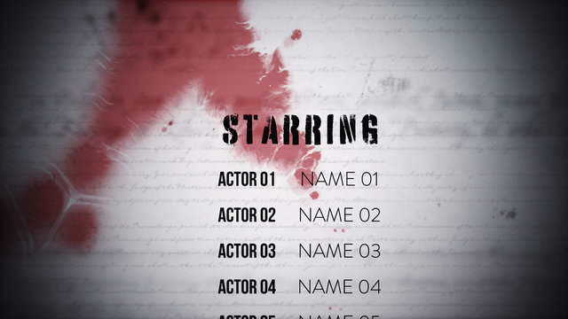 Ink Style Credit Roll