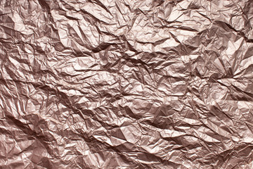 Texture crumpled shiny smooth packaging beige paper