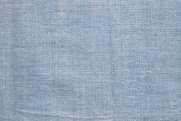Texture of a thin denim dress fabric