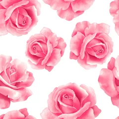 Tapeten Rosen Nahtloses Muster mit Frühlingsblumen. Zarter Blumenhintergrund mit Rosen