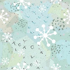 Winter Seamless Pattern. Vector Illustration