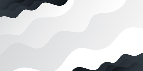 Abstract background black gradient for presentation design. Modern vector Illustration with wave effect. Suit for business, corporate, institution, conference, party, festive, seminar, and talks.