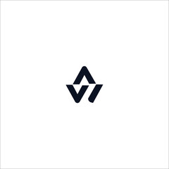 AW WA letter logo design - obrazy, fototapety, plakaty