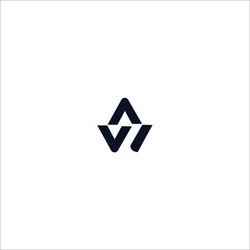 AW WA letter logo design