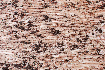 Background texture of smeared wet soil on white