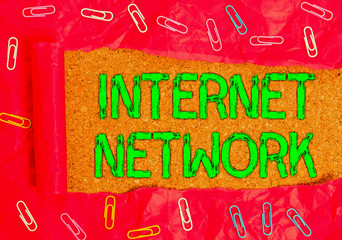 Conceptual hand writing showing Internet Network. Concept meaning connects computers together...