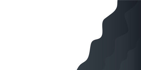 Abstract background black gradient for presentation design. Modern vector Illustration with wave effect. Suit for business, corporate, institution, conference, party, festive, seminar, and talks.