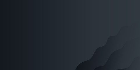 Abstract background black gradient for presentation design. Modern vector Illustration with wave effect. Suit for business, corporate, institution, conference, party, festive, seminar, and talks.
