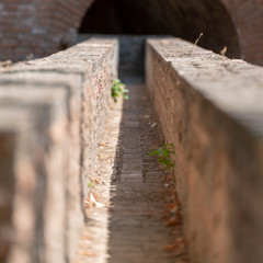 old historical water viaduct made of stone