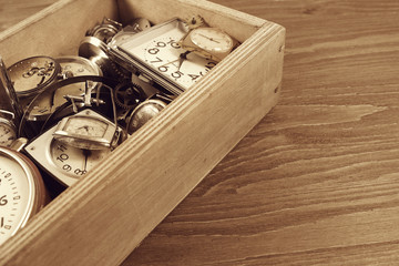 Vintage mechanical  watches in the box