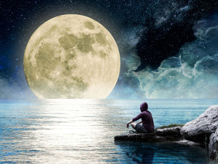 Contemplate the moon