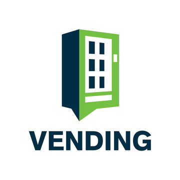 Vector Logo Of A Vending Machine With Food