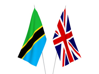 Great Britain and Tanzania flags