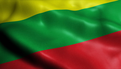 Obraz premium 3D Waving Colombia City Flag of Itagui Closeup View