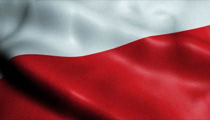 Obraz premium 3D Waving Colombia City Flag of Necocli Closeup View