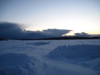 Obraz premium frozen lake