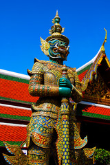 Statue at the grand palace in bangkok, Thailand
