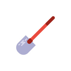 Isolated construction shovel vector design