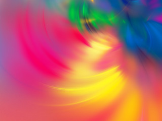 Obraz premium rainbow abstract fractal background 3d rendering illustration