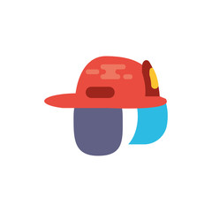 Isolated firefighter helmet vector design